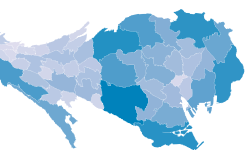 Featured image of post カルトグラム：見慣れた地図がデータで歪む面白さ