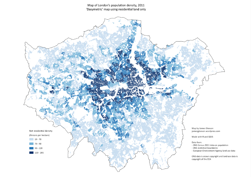 Featured image of post ディシメトリック・マップ（Dasymetric Map）