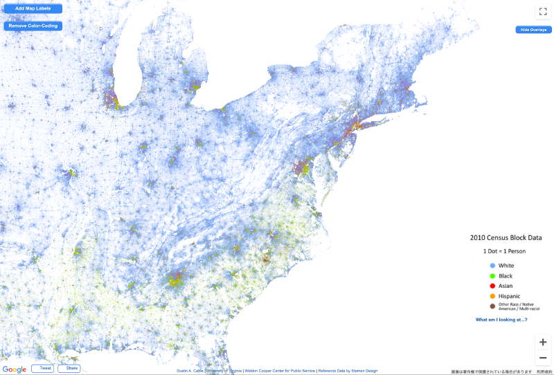 Featured image of post ドット・マップ Or ドット分布マップ（Dot Map Or Dot Distribution Map）