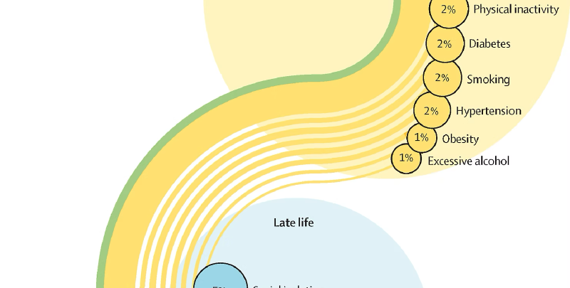 Featured image of post 認知症リスクの45％は予防可能：ライフステージ別リスク要因の可視化