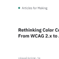 Rethinking Color Contrast: From WCAG 2.x to APCA